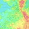 Hillerød Municipality topographic map, elevation, terrain