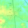 Haubstadt topographic map, elevation, terrain