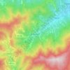 Brondello topographic map, elevation, terrain