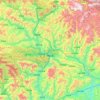 略阳县 topographic map, elevation, terrain