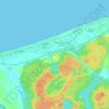Mukim Seria topographic map, elevation, terrain