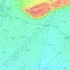 Khushab District topographic map, elevation, terrain