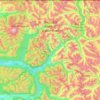 Stephen Mather Wilderness topographic map, elevation, terrain