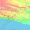 Kou-Kamma Local Municipality topographic map, elevation, terrain
