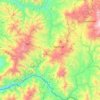 Calvas topographic map, elevation, terrain