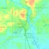 Forest City topographic map, elevation, terrain