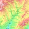 王益区 topographic map, elevation, terrain