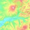 Melipeuco topographic map, elevation, terrain