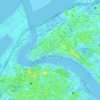 Al Bateen topographic map, elevation, terrain