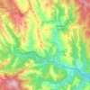 Vega de Valcarce topographic map, elevation, terrain