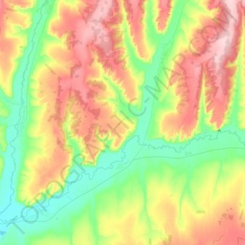 Нойкинский сельсовет topographic map, elevation, terrain