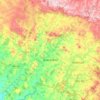 Guaranésia topographic map, elevation, terrain