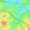 Croydon topographic map, elevation, terrain