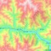 桃坪镇 topographic map, elevation, terrain