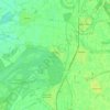 Erfelden topographic map, elevation, terrain