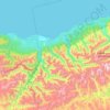 Выдринское сельское поселение topographic map, elevation, terrain