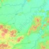 Shuangyashan City topographic map, elevation, terrain