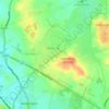 Higham on the Hill topographic map, elevation, terrain