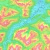 Weißenbach am Lech topographic map, elevation, terrain