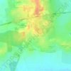 Мяглово topographic map, elevation, terrain