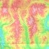 Area B (Lower Columbia/Old Glory) topographic map, elevation, terrain