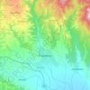 Radovish topographic map, elevation, terrain