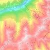 See topographic map, elevation, terrain
