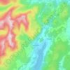 Coniston topographic map, elevation, terrain