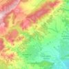 Font-rubí topographic map, elevation, terrain
