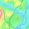 White River Junction topographic map, elevation, terrain