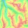 Avers topographic map, elevation, terrain
