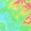 Région des Mille Étangs topographic map, elevation, terrain