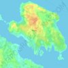 Muhu vald topographic map, elevation, terrain