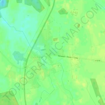 Code topographic map, elevation, terrain