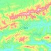 扶隆镇 topographic map, elevation, terrain