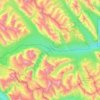 Cline River topographic map, elevation, terrain