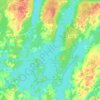 Buckhorn Lake topographic map, elevation, terrain
