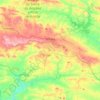 Aracena topographic map, elevation, terrain