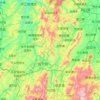 绥宁县 topographic map, elevation, terrain