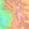 Koyna reservoir Shivajisagar lake topographic map, elevation, terrain