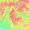 Kielder Forest topographic map, elevation, terrain