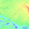 Partido de Puan topographic map, elevation, terrain