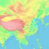 China topographic map, elevation, terrain