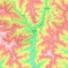 叠溪镇 topographic map, elevation, terrain