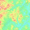 Rio Pretinho topographic map, elevation, terrain