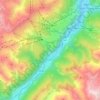 Serfaus topographic map, elevation, terrain
