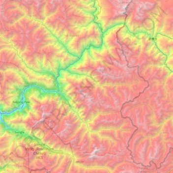 Morang topographic map, elevation, terrain