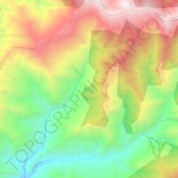 Rakha Bangdel topographic map, elevation, terrain