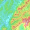 伏岭镇 topographic map, elevation, terrain
