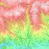 Lles de Cerdanya topographic map, elevation, terrain
